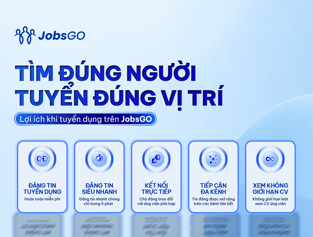 Tuyển dụng JobsGO - Tìm đúng người tuyển đúng vị trí
